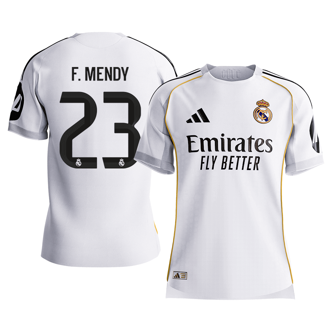F.MENDY #23 Real Madrid Home Player Version Jersey 2025/26
