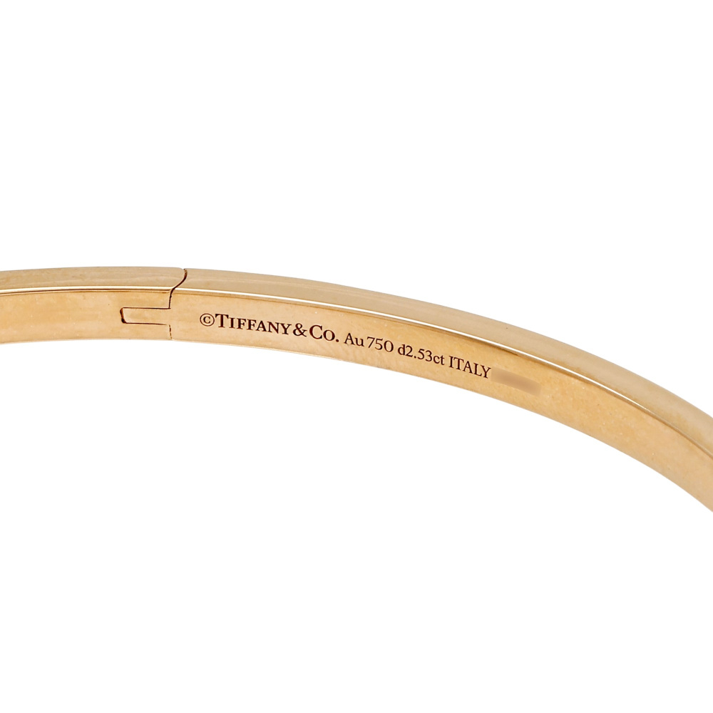 Tiffany & Co. Tiffany T Bracelet 18K Rose Gold Diamond 73124395