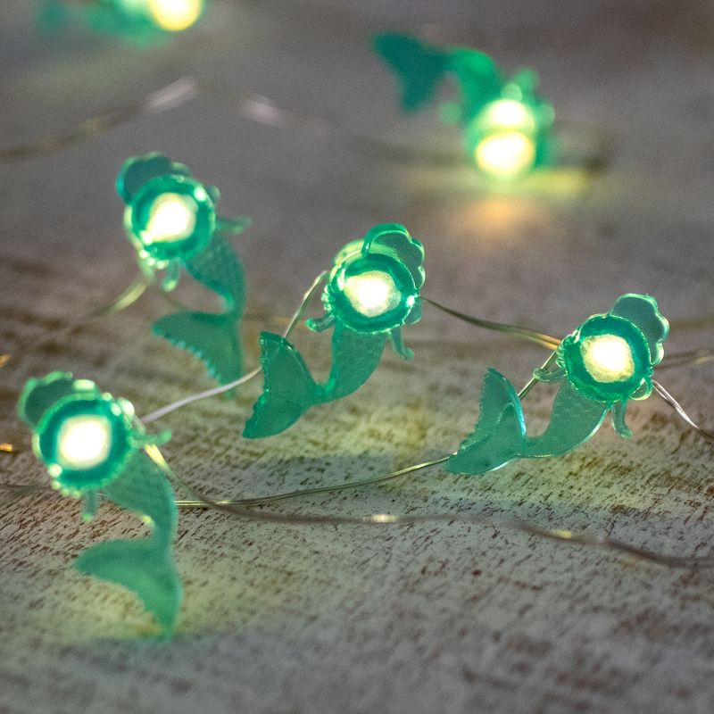 Northlight LED Mermaid Fairy Lights - Warm White - 2.75' Silver Wire - 10ct