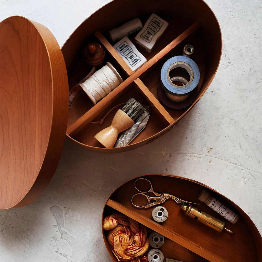 Oval Wood Shaker Box