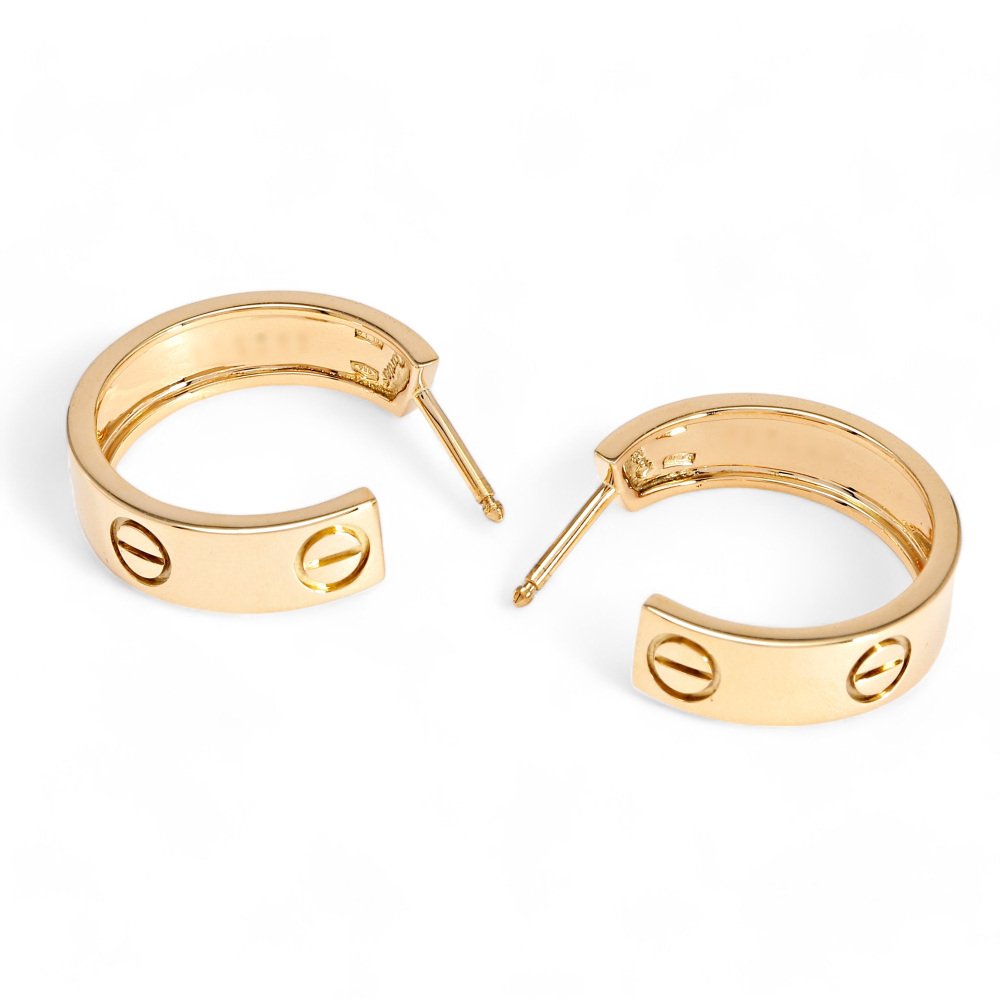 Cartier Love Earrings 18K Yellow Gold B8022500