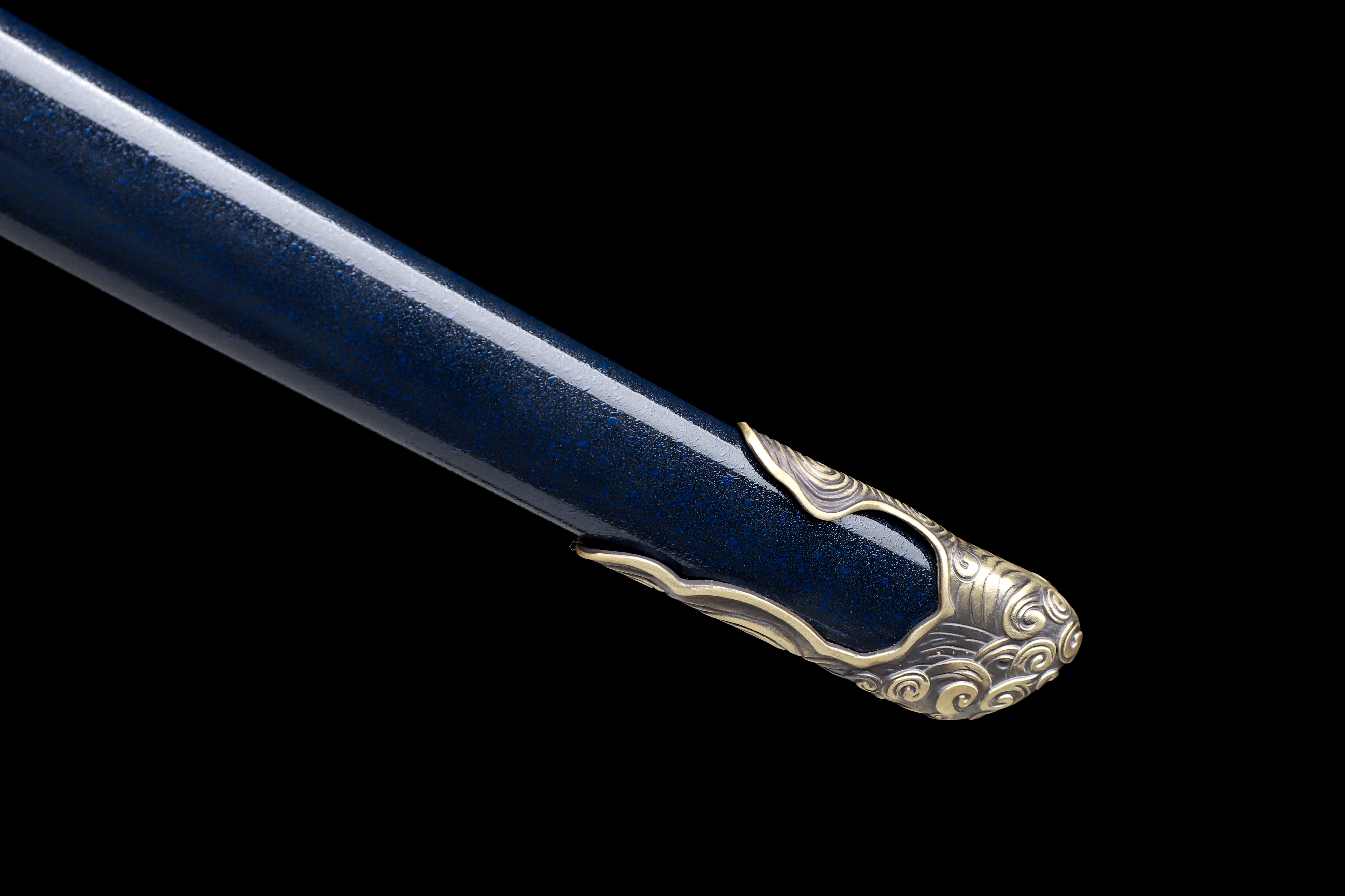 Handmade Japanese Katana 9260 Spring Steel Purple Blade Full Tang
