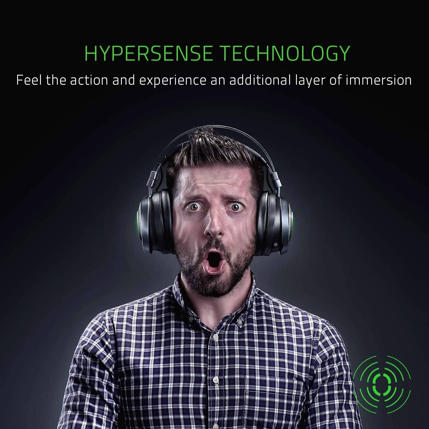 Razer Nari Ultimate Wireless Gaming Headset - HyperSense Technology - THX Audio