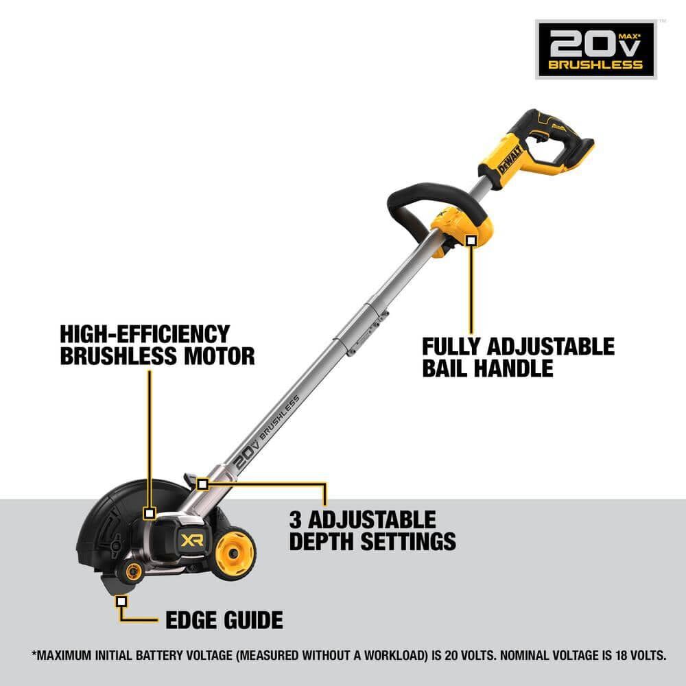 DEWALT 20V MAX* Brushless Cordless Edger Bare Tool DCED400B