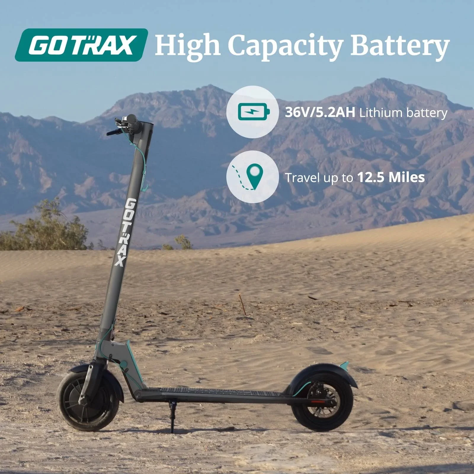 Gotrax Rival Adult Electric Scooter, 8.5 inch Pneumatic Tire, Max 12 Mile Range and 15.5mph Speed, 250W Foldable Escooter for Adult, Gray