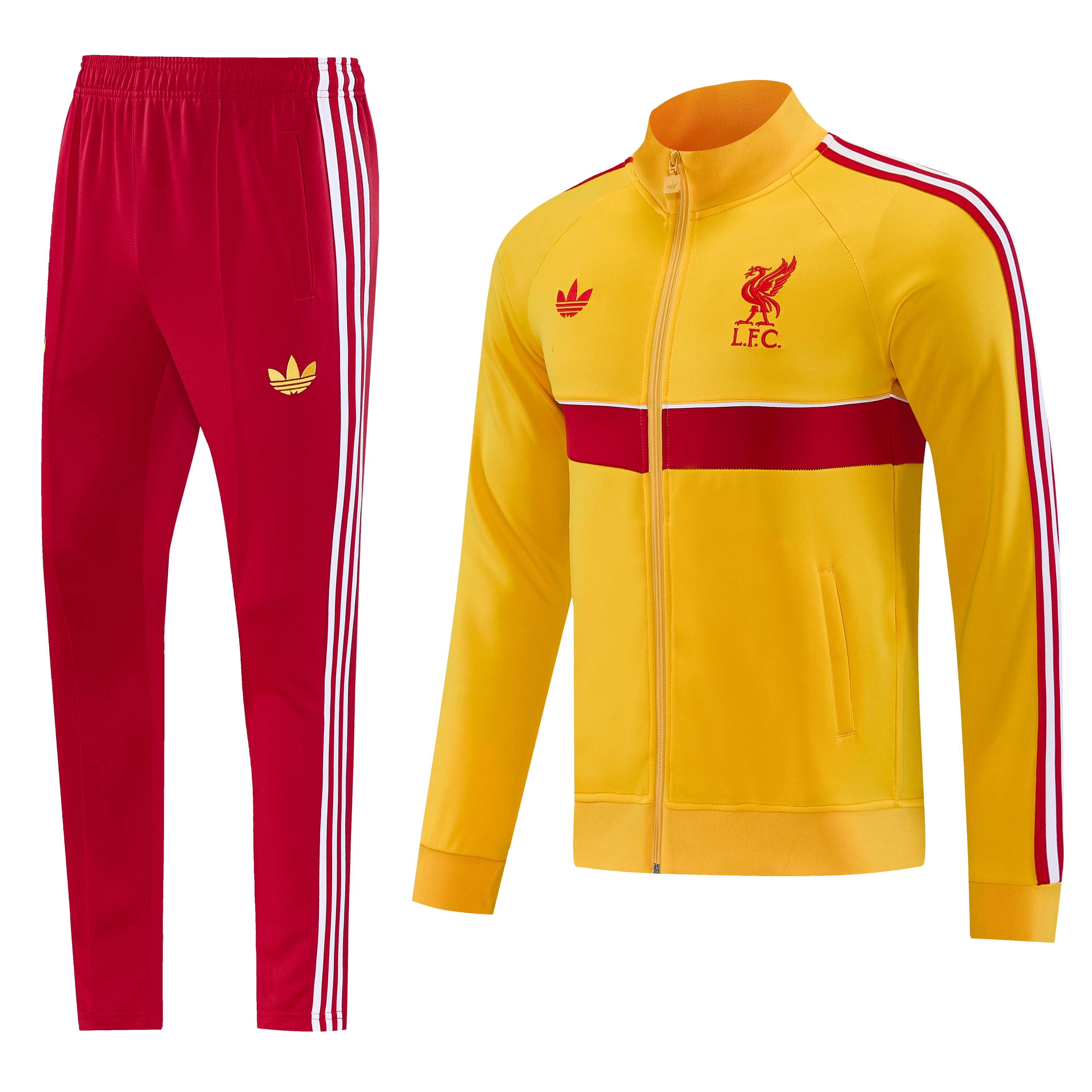 LVP 26/27 Full Zipper Training Suit - Yellow/Red