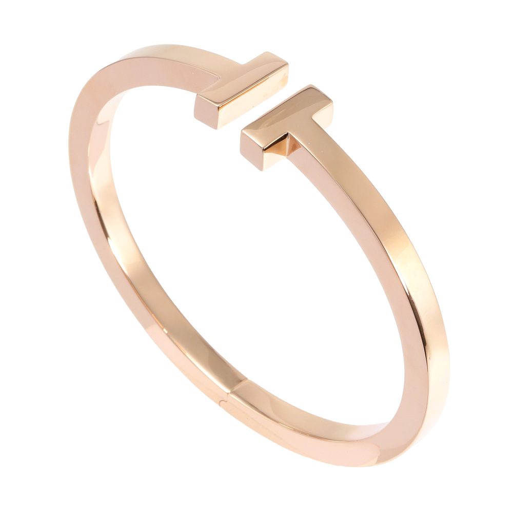 Tiffany & Co. T Square Xl Bracelet 18K Rose Gold 60010743
