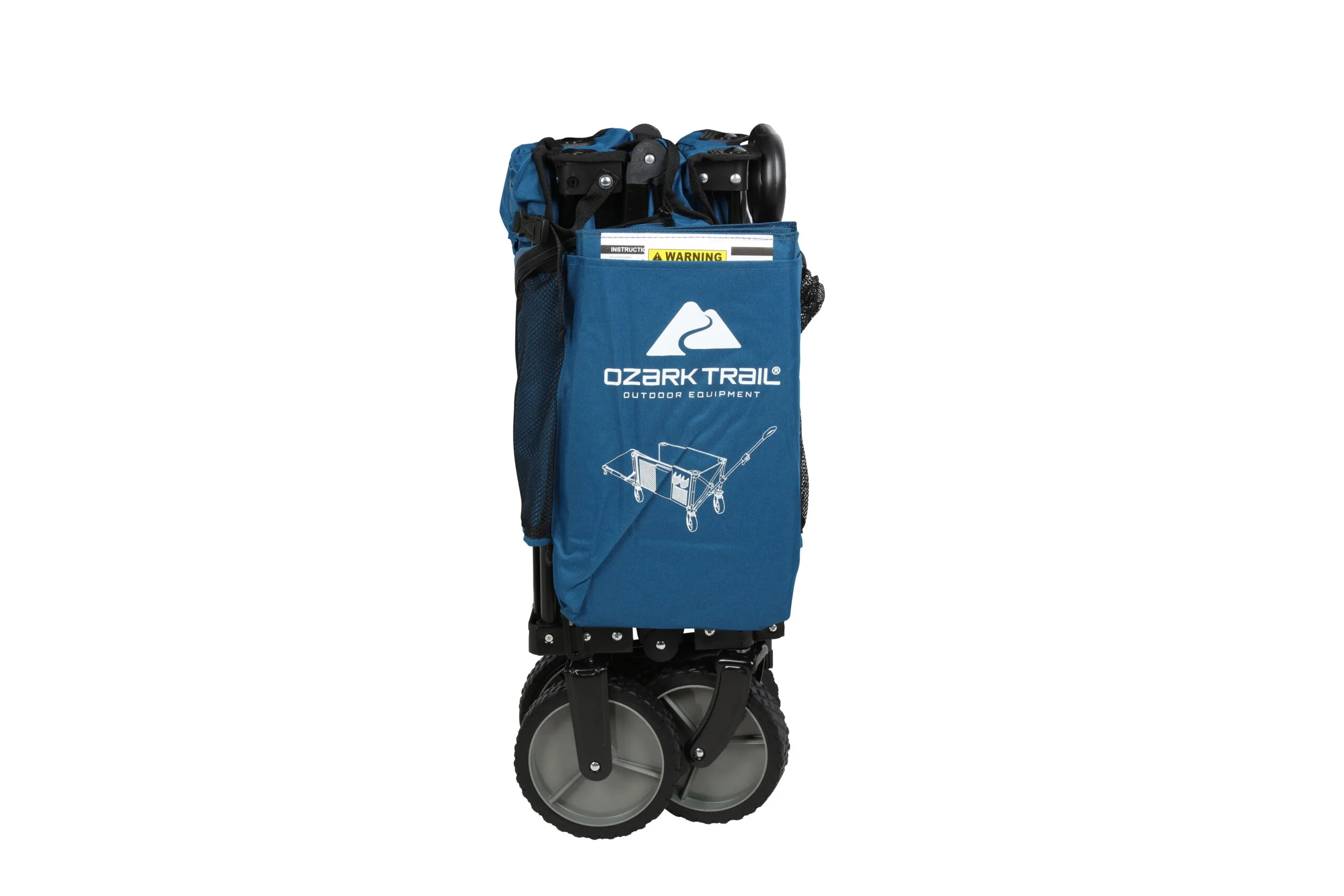 Ozark Trail Quad Folding Camp Wagon with Tailgate, Blue