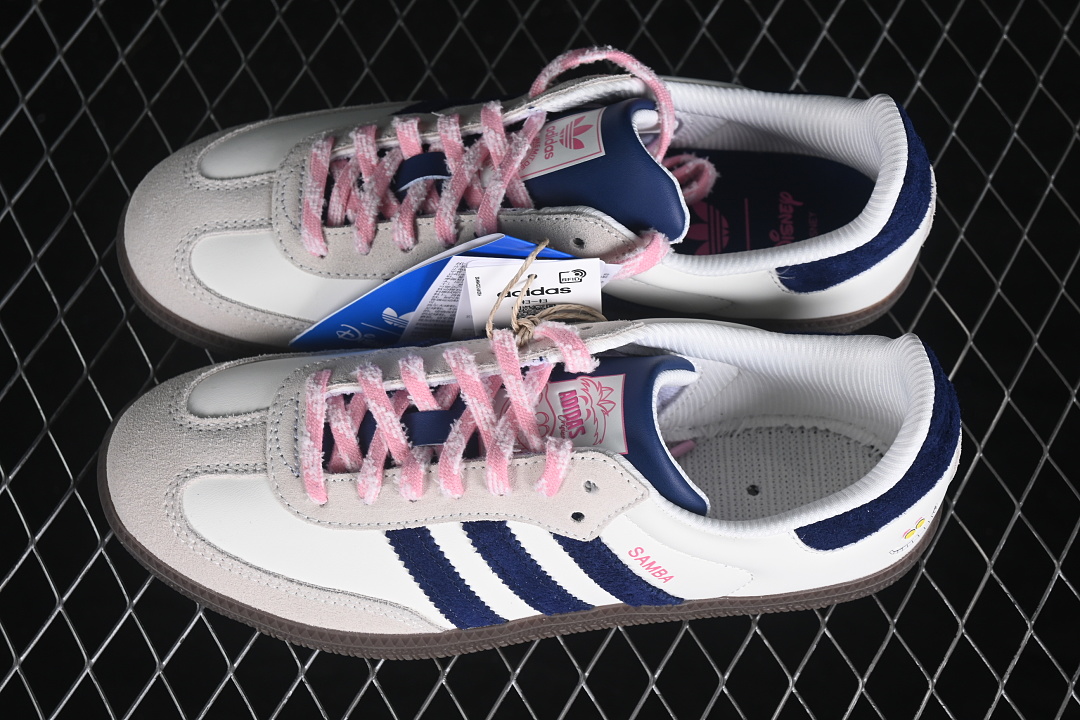 Adidas Clover Casual Board Shoes Pink/White/Black/Grey KH5899