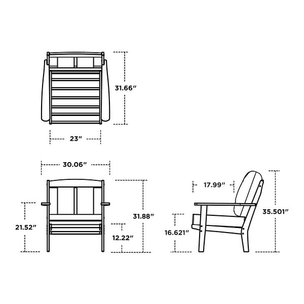 POLYWOOD Mission Deep Seating Chair