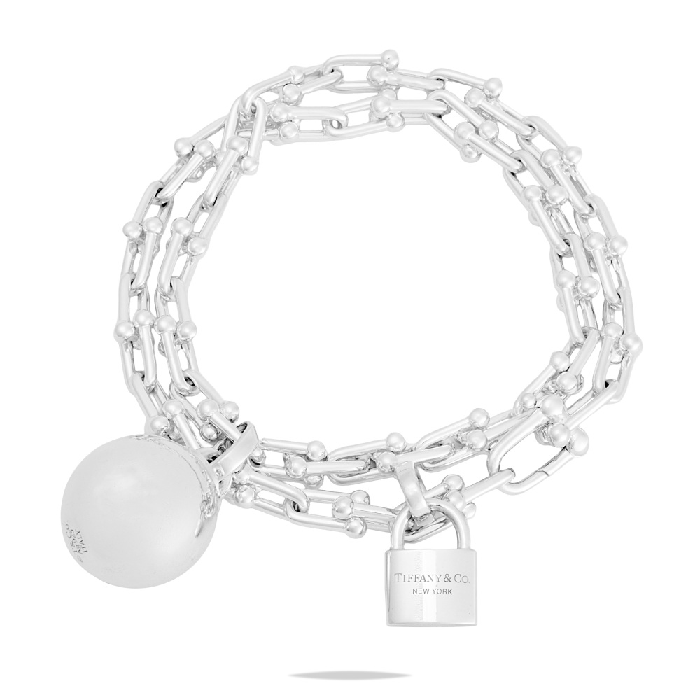 Tiffany & Co. Hardware Wrap Sterling Silver Bracelet 60450560