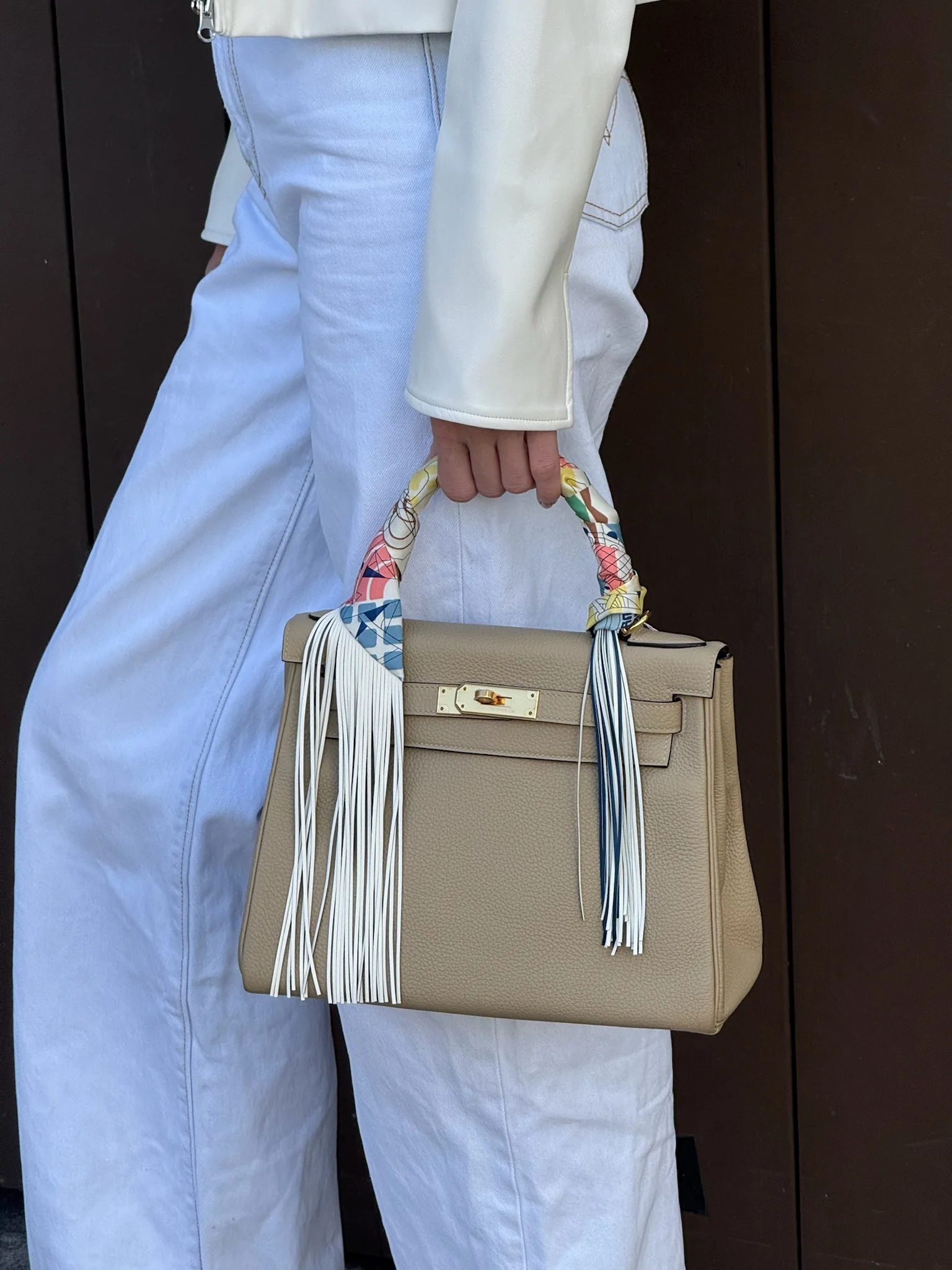 Hermès Kelly 28 Retourne Trench Togo Gold Hardware
