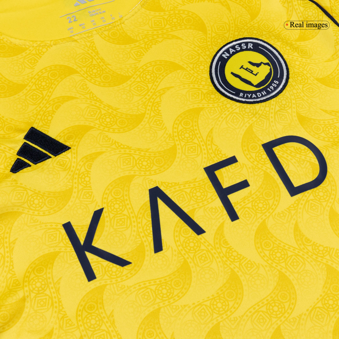 Al Nassr Home Kids Soccer Jerseys Kit 2025/26