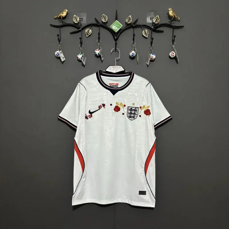 England 2026 Home Embroidered Jersey S-XXL Fan Version