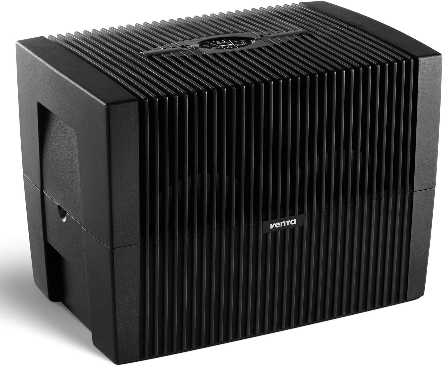 Black Humidifier - Filterless evaporative humidifier for spaces up to 645 square feet