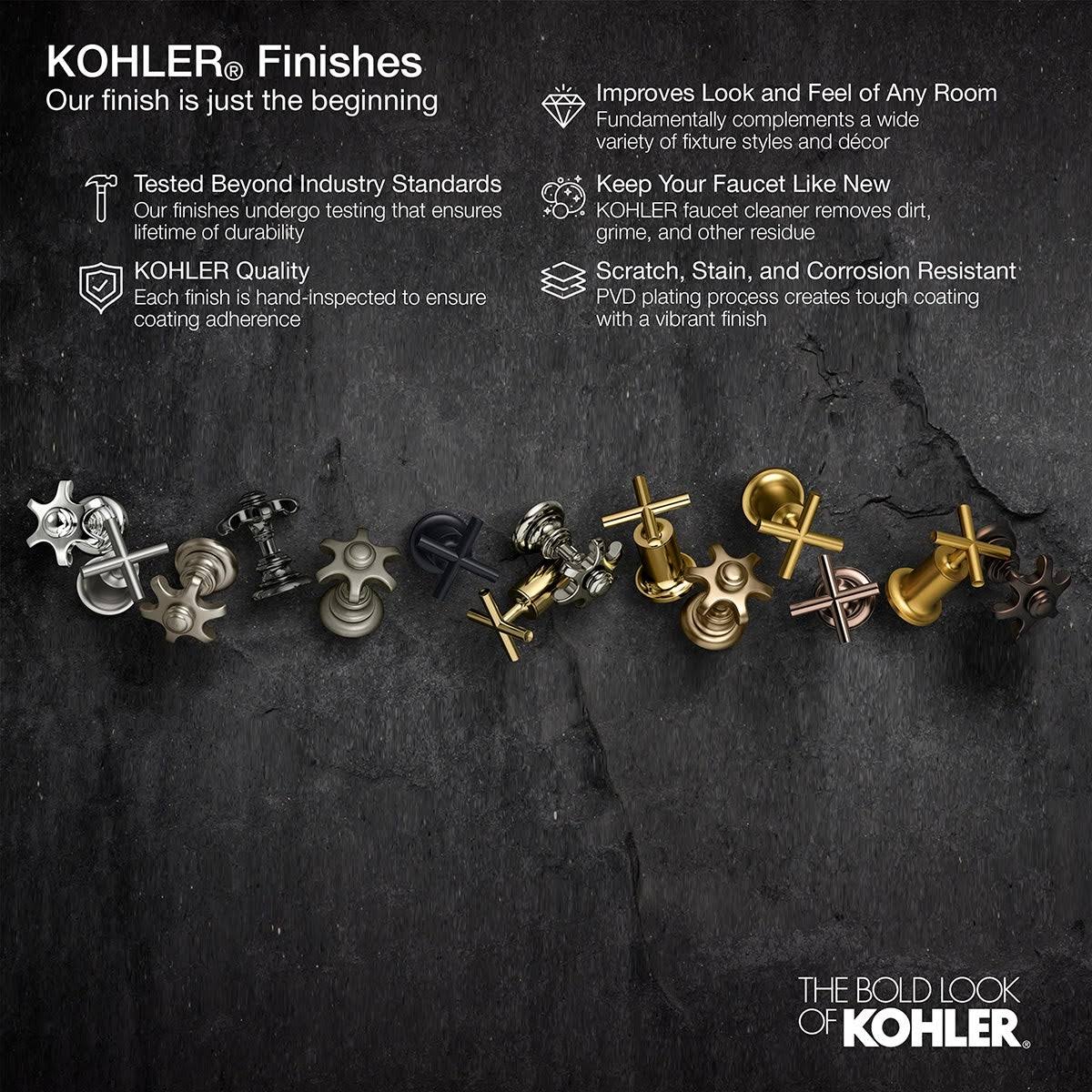 Kohler TLS23503-4-BN Parallel Rite-Temp Shower Trim Set - Vibrant Brushed Nickel