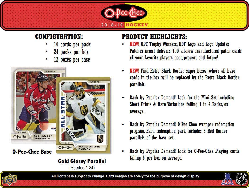 2018-19 O-Pee-Chee Hockey Box