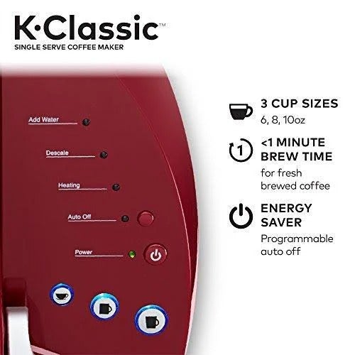 Keurig K-Classic Single Serve K-Cup Pod Coffee Maker – Rhubarb