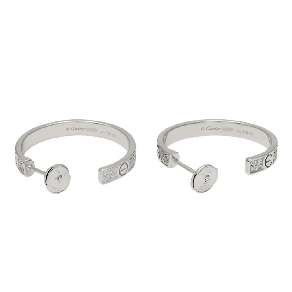 Cartier Love Earrings 18K White Gold N8515193