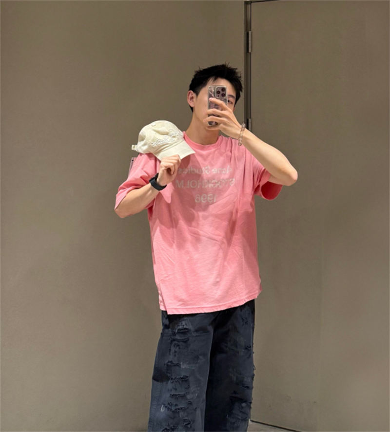 Acne Studios お洒落アクネストゥディオズ tシャツ スーパーコピー オーガニックコットンリネン混紡平編み生地