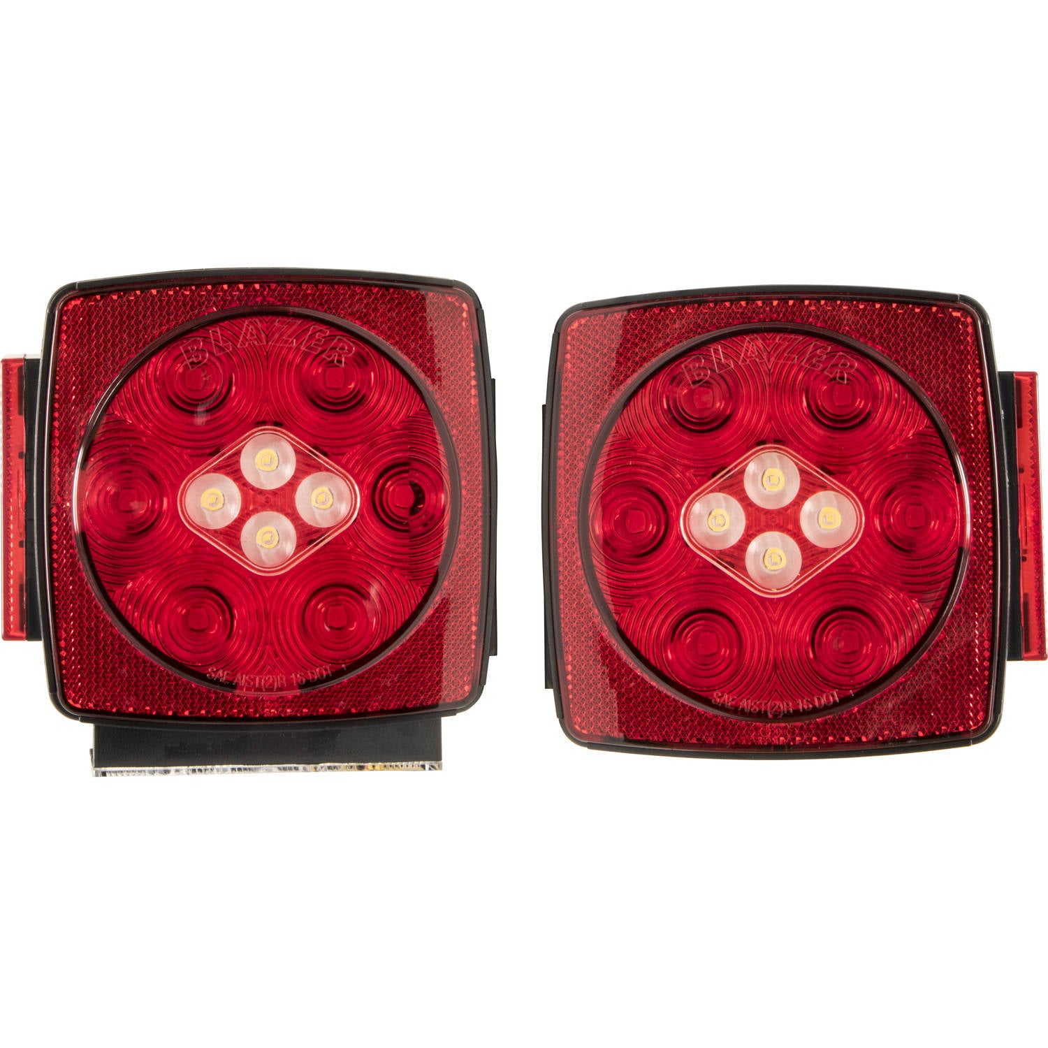 Blazer International LED Submersible Trailer Light Kit with Reverse Light, Red