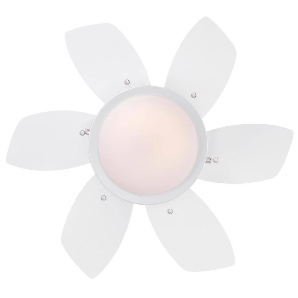 Westinghouse Lighting 7224700 Quince LED Ceiling Fan with Light, 24 inch, White