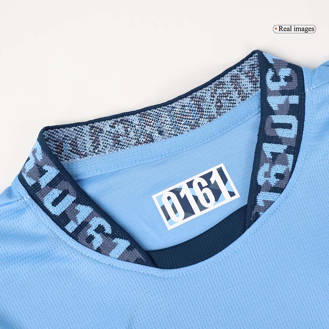 Manchester City Home Kids Soccer Jerseys Kit