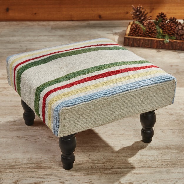 Park Designs Camp Stripe Hooked Stool
