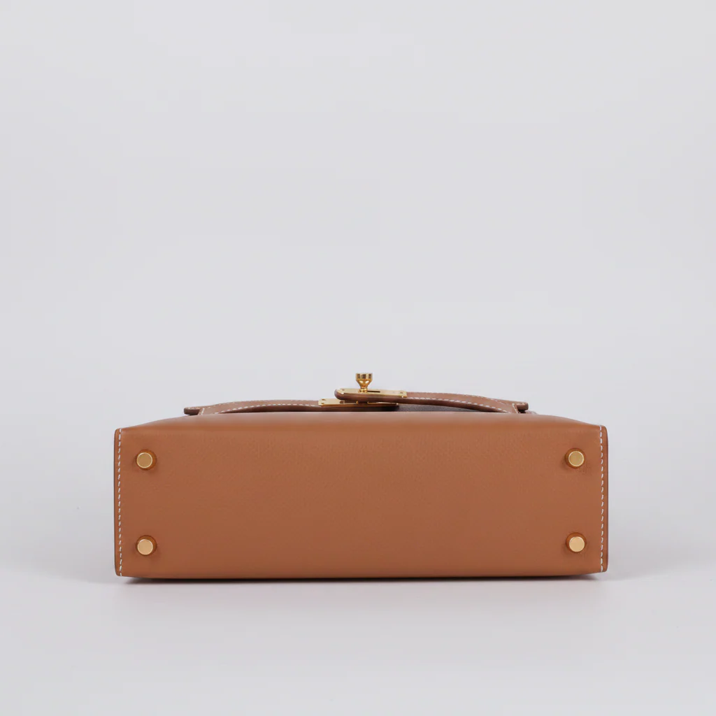 Hermès Mini Kelly II 20 Sellier Gold Epsom Gold Hardware