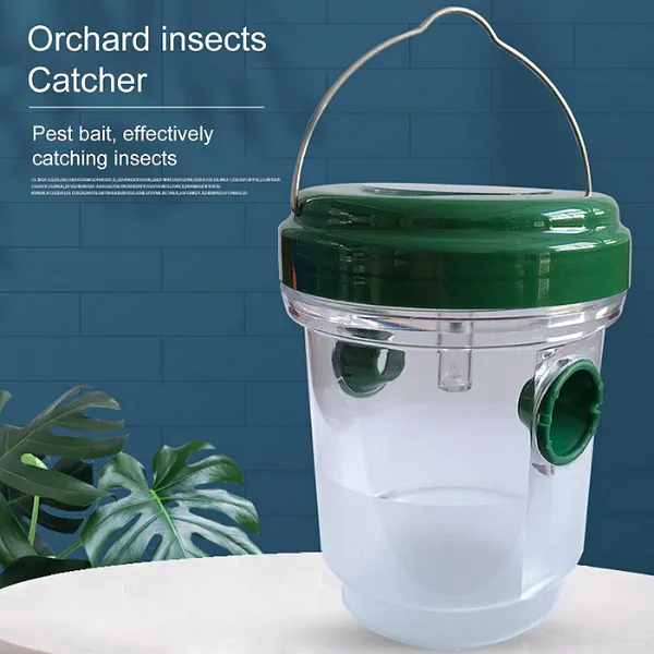 2 Pack Solar Wasp Trap Hanging with LED Light