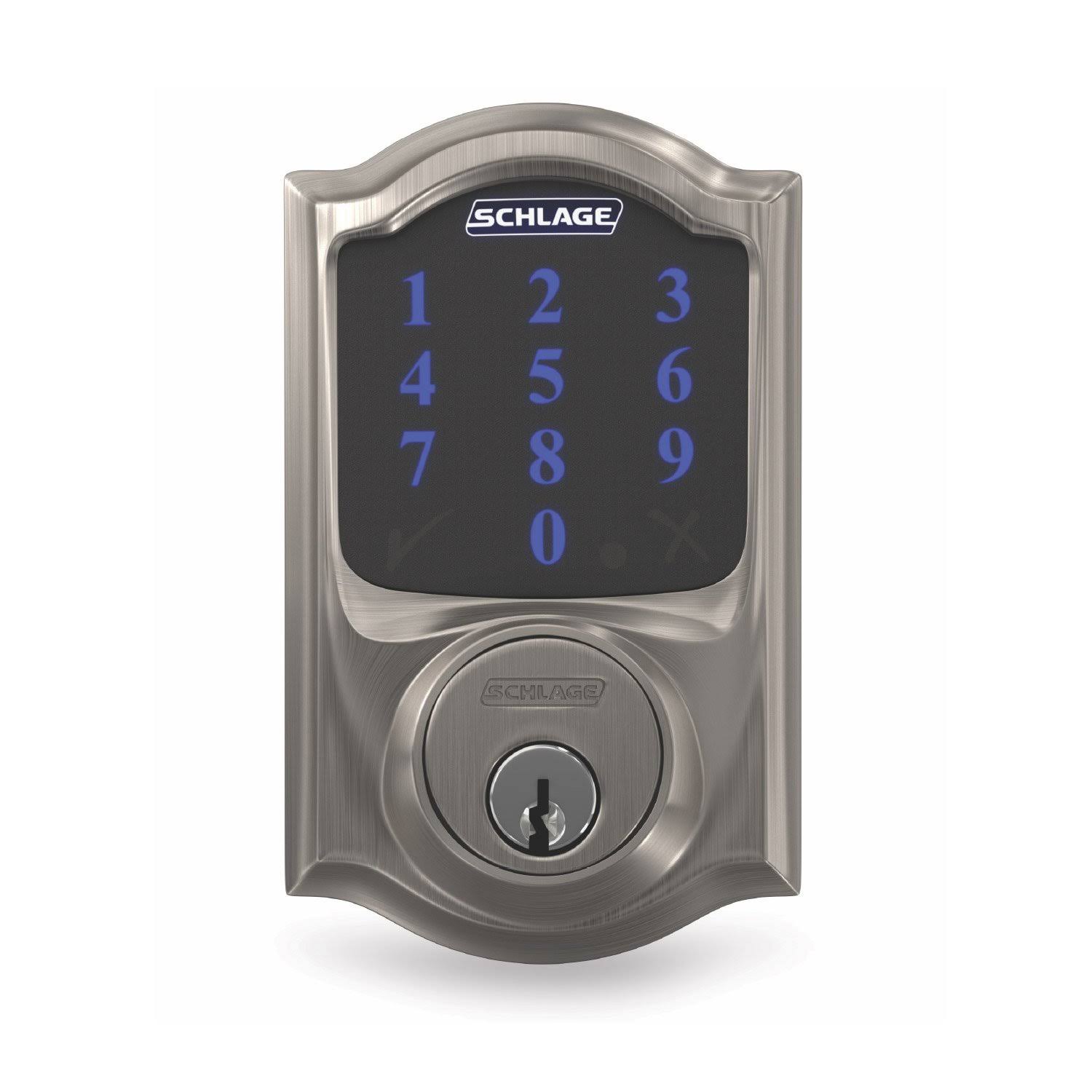 Schlage BE469NX-CAM Connect Camelot Touchscreen Electronic Deadbolt, Bronze