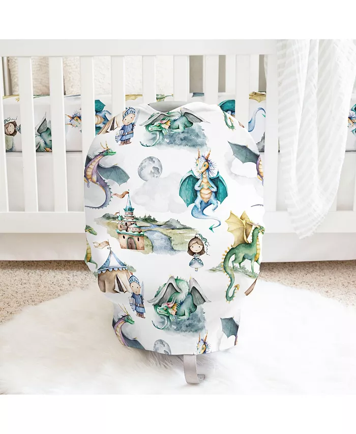 Honey Lemonade Multifunctional Nursing Cover Carseat Cover - Dragons and Knights