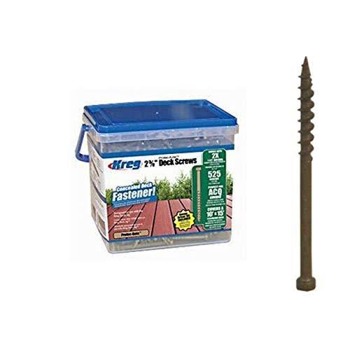 Kreg Tool Company SDK-C262W-525 2-5/8-Inch 525 ct Protec-Kote Deck Screw