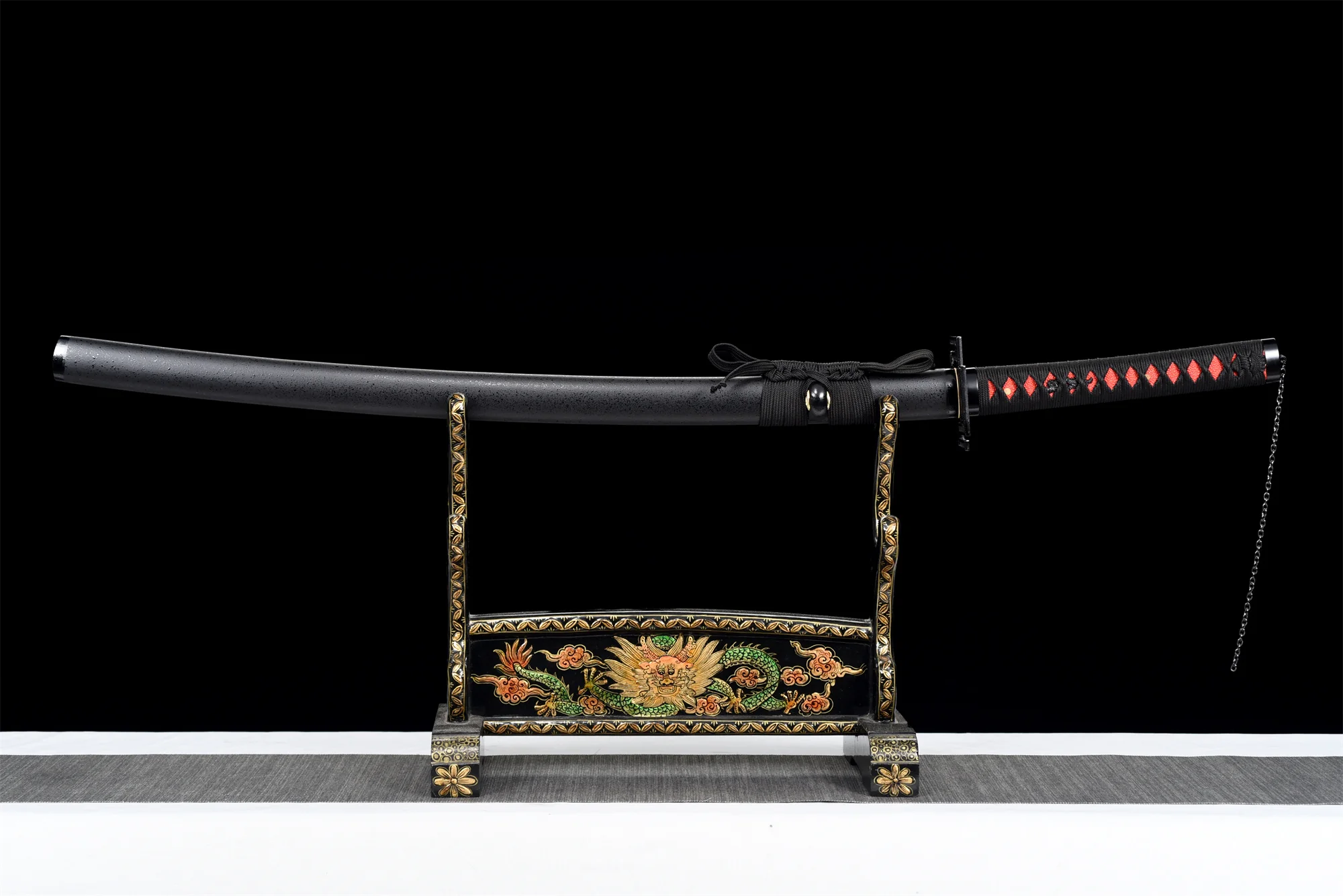Tensa Zangetsu Katana – Black Blade, High-Carbon Steel