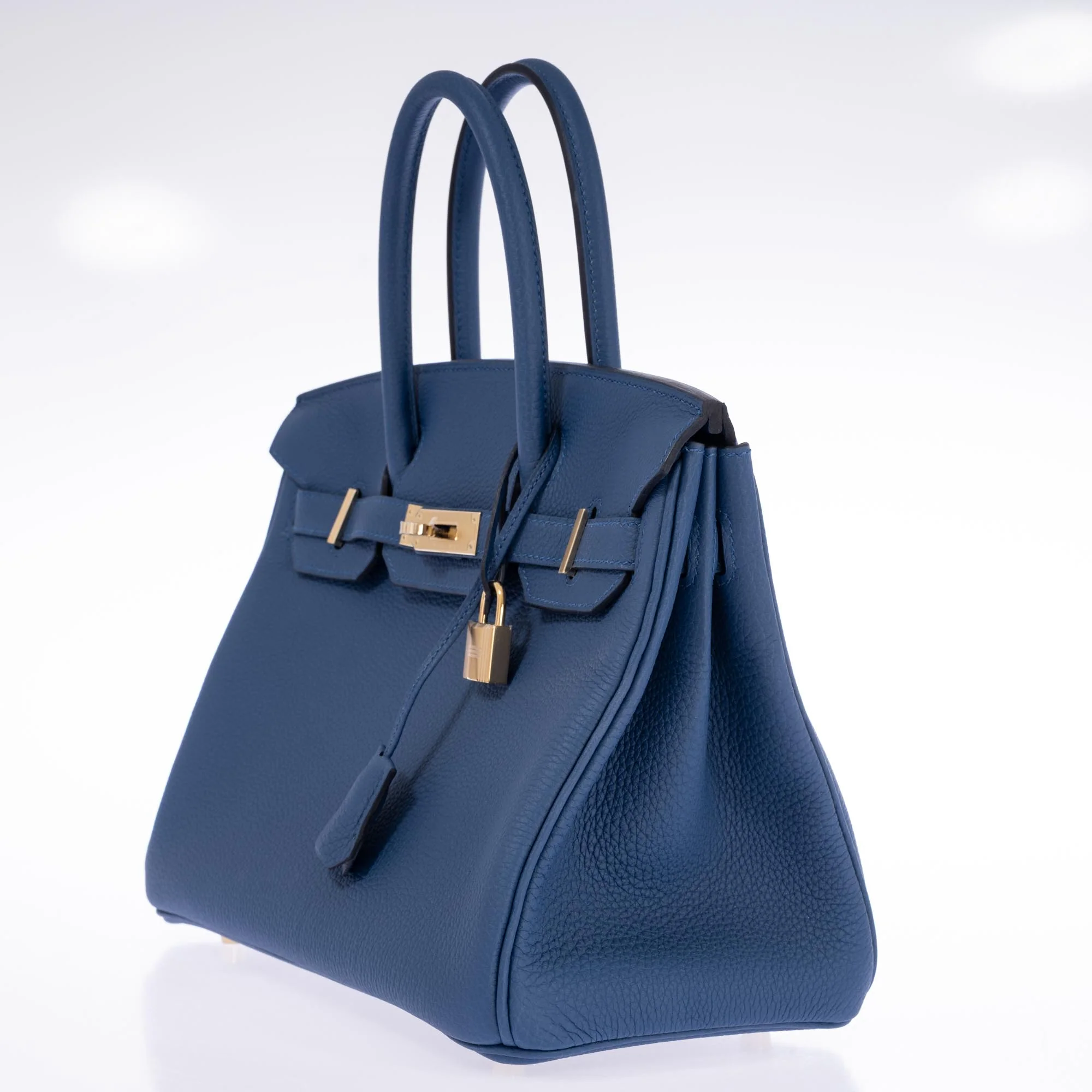Hermès Birkin 30 Bleu Tie Togo Permabrass Hardware