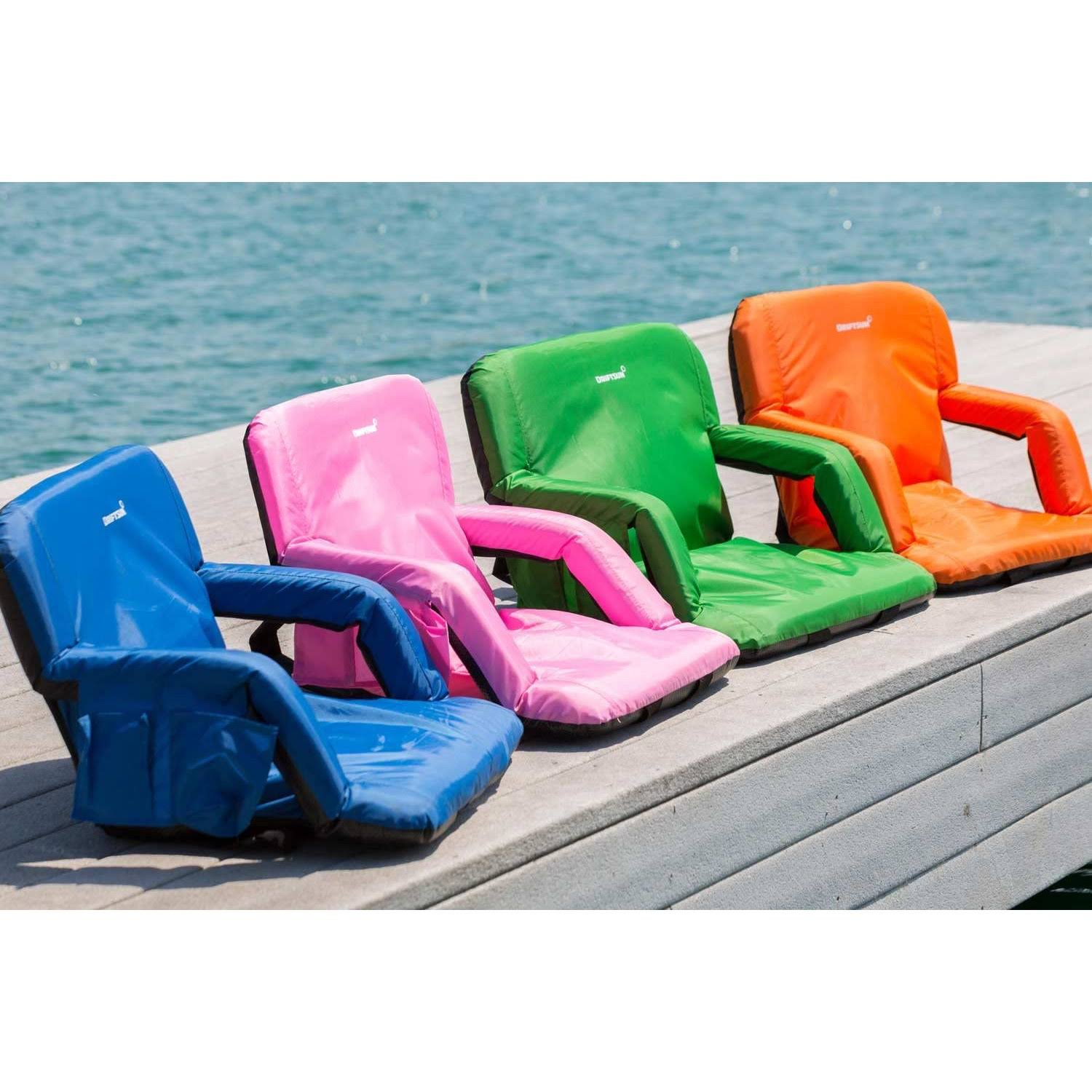 Driftsun Folding Stadium Seat, Reclining Bleacher Chair