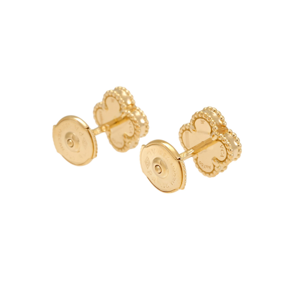Van Cleef & Arpels Sweet Alhambra Earrings 18K Yellow Gold VCARA44900