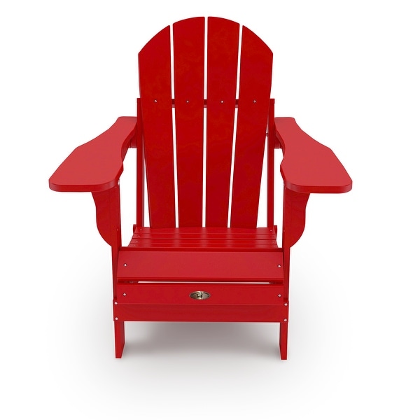 Leisure Line Recycled Plastic Folding Adirondack Chair