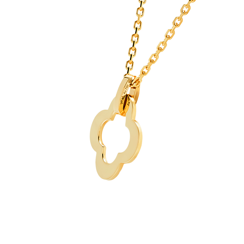 Van Cleef & Arpels Byzantine Alhambra Necklace 18K Yellow Gold VCARD38900