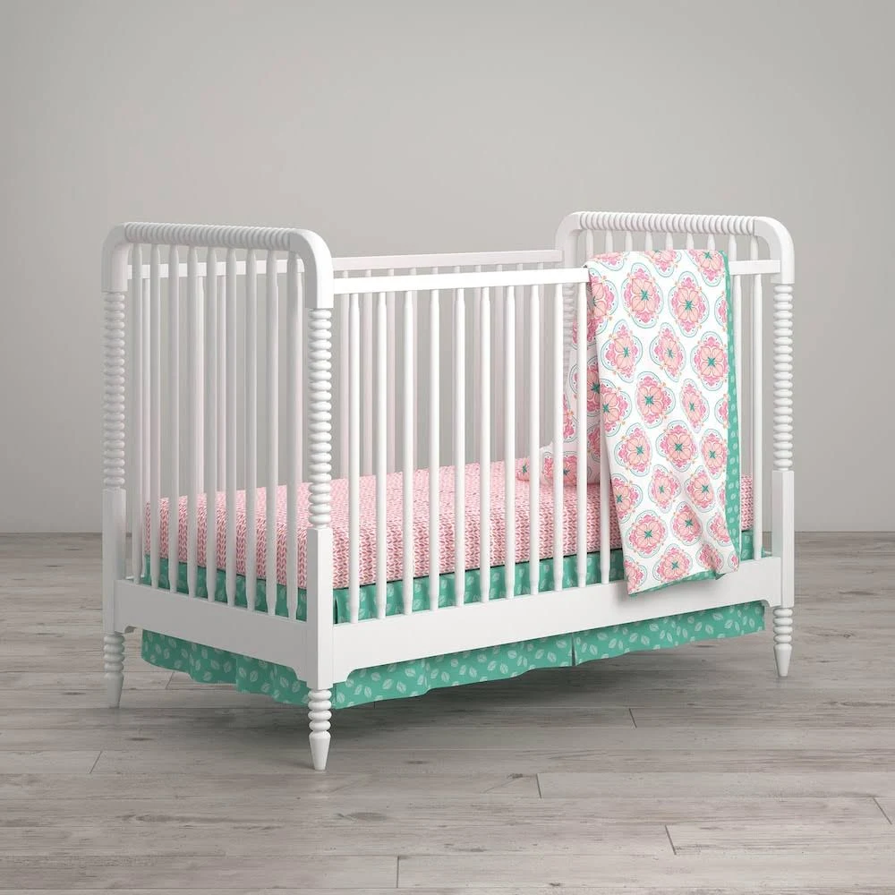 Little Seeds Cora 4 Piece Crib u0026 Toddler Bedding Set, Pink