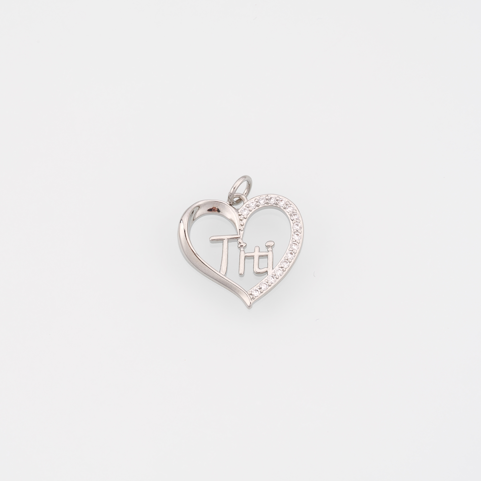18K Gold Filled Heart Pendant,CZ Micro Pave Heart Charm Earrings Necklace for DIY Jewelry Making Supply