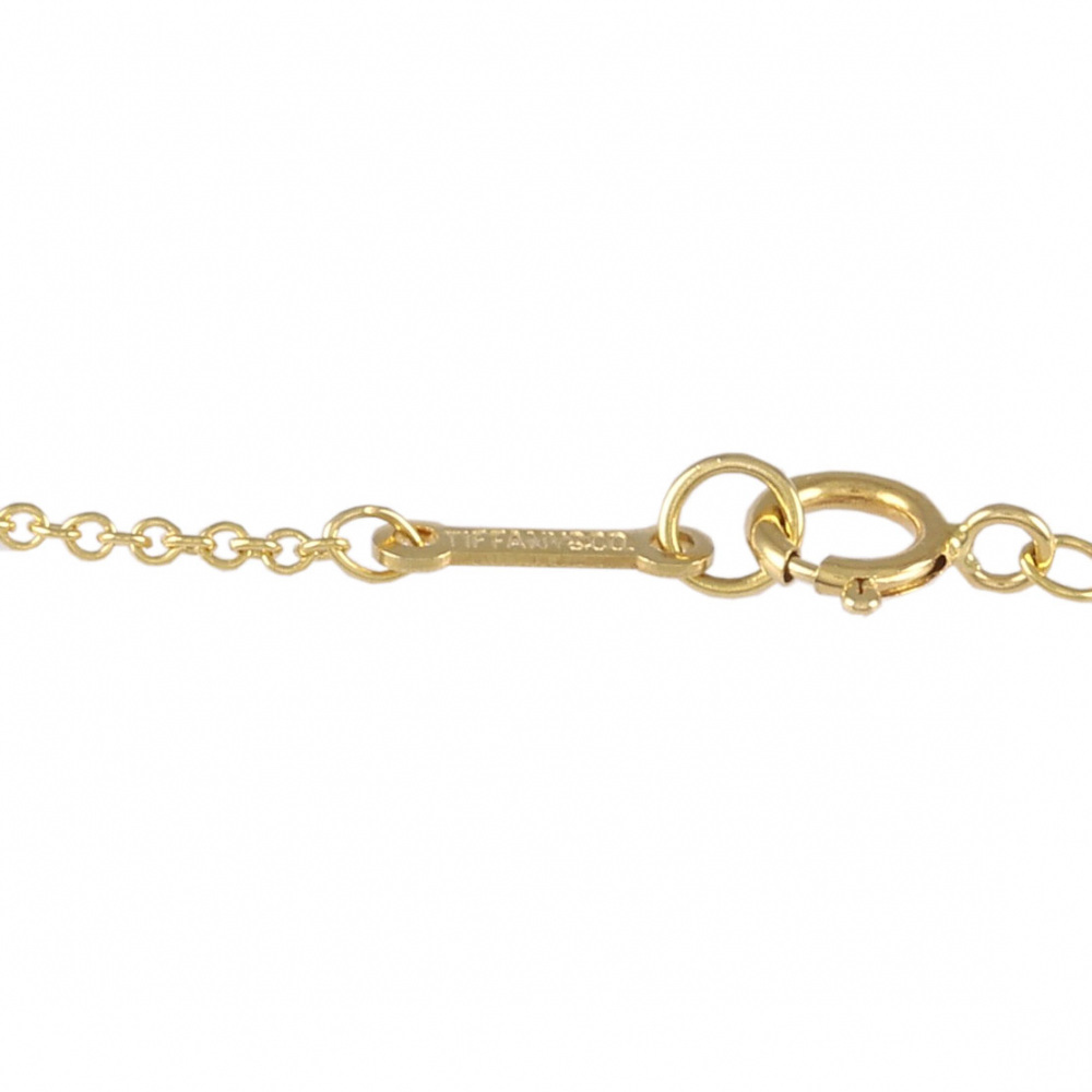 Tiffany & Co. Paloma Picasso Love and Kiss Necklace Platinum & 18K Yellow Gold Diamond