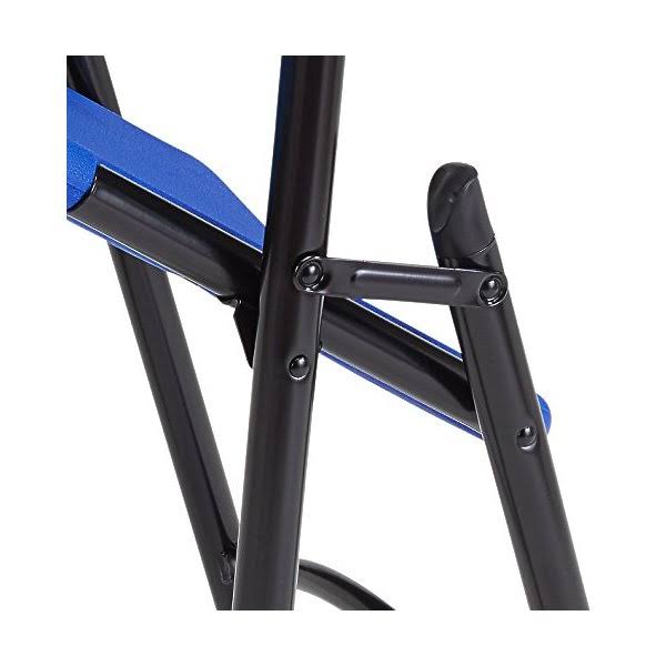 National Public Seating 604 Folding Chair, Blow Molded, Blue