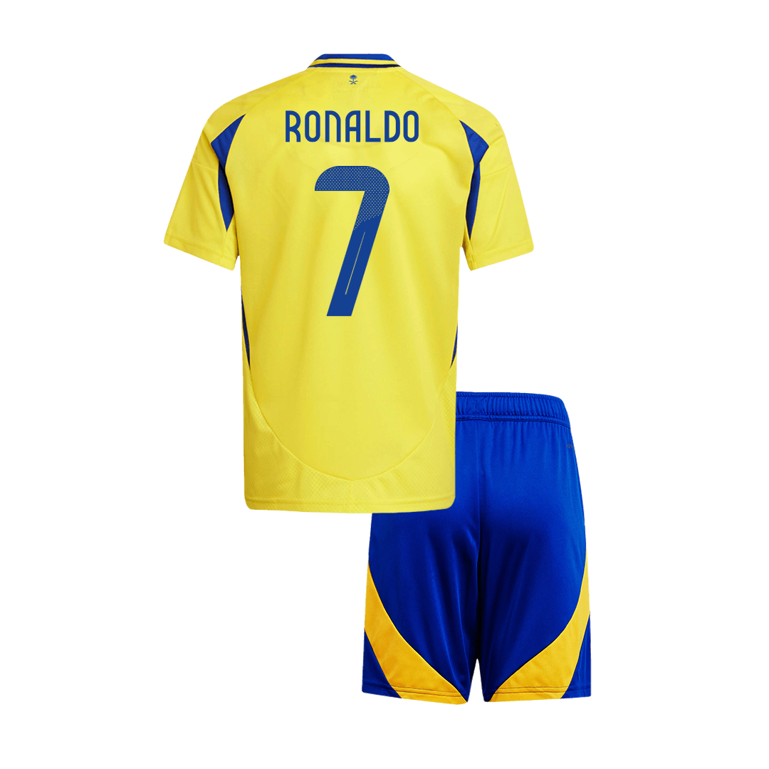 RONALDO #7 Al Nassr Home Kids Soccer Jerseys Kit - ACL