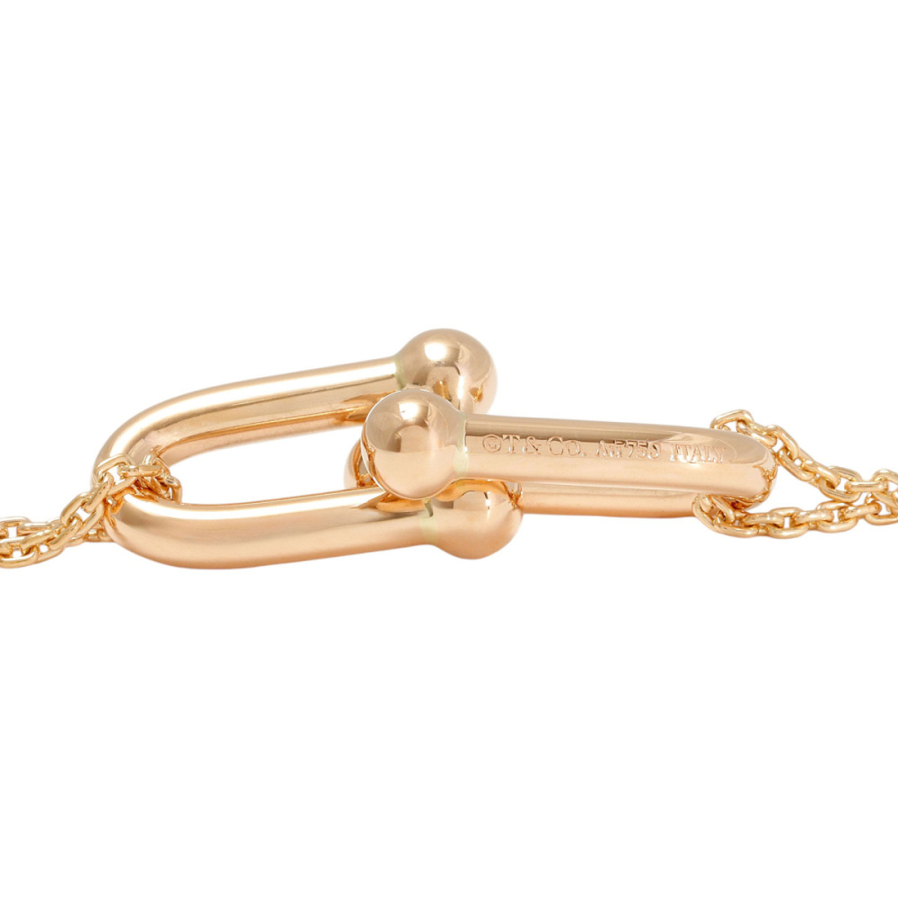 Tiffany & Co. Hardware Double Link Necklace 18K Rose Gold 63982326