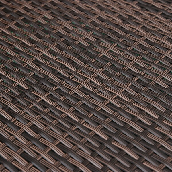 Outsunny 5piece Wicker Patio Chairs,Ottomans,and Coffee Table Set
