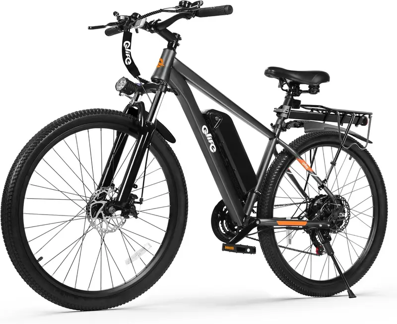 Qlife Racer Adult E-Bike – 21-Speed Mountain Bike with Lightweight Frame