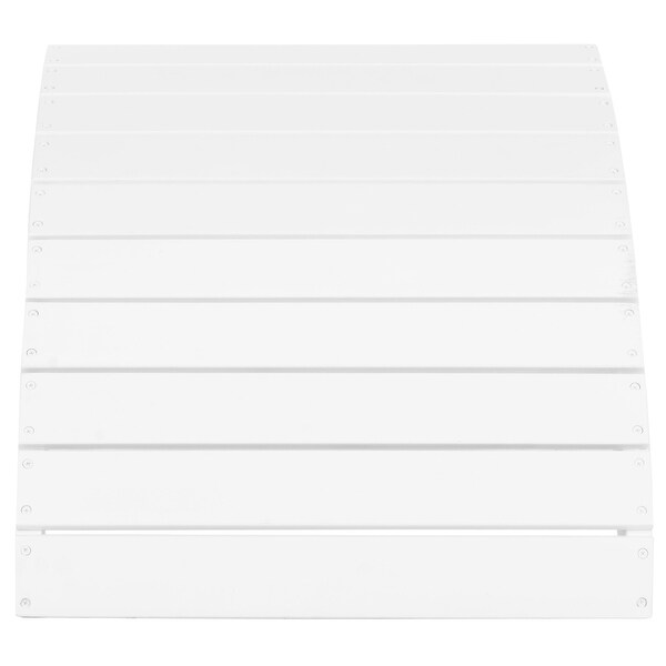 SAFAVIEH Outdoor Living Mopani White Acacia Wood Adirondack Ottoman