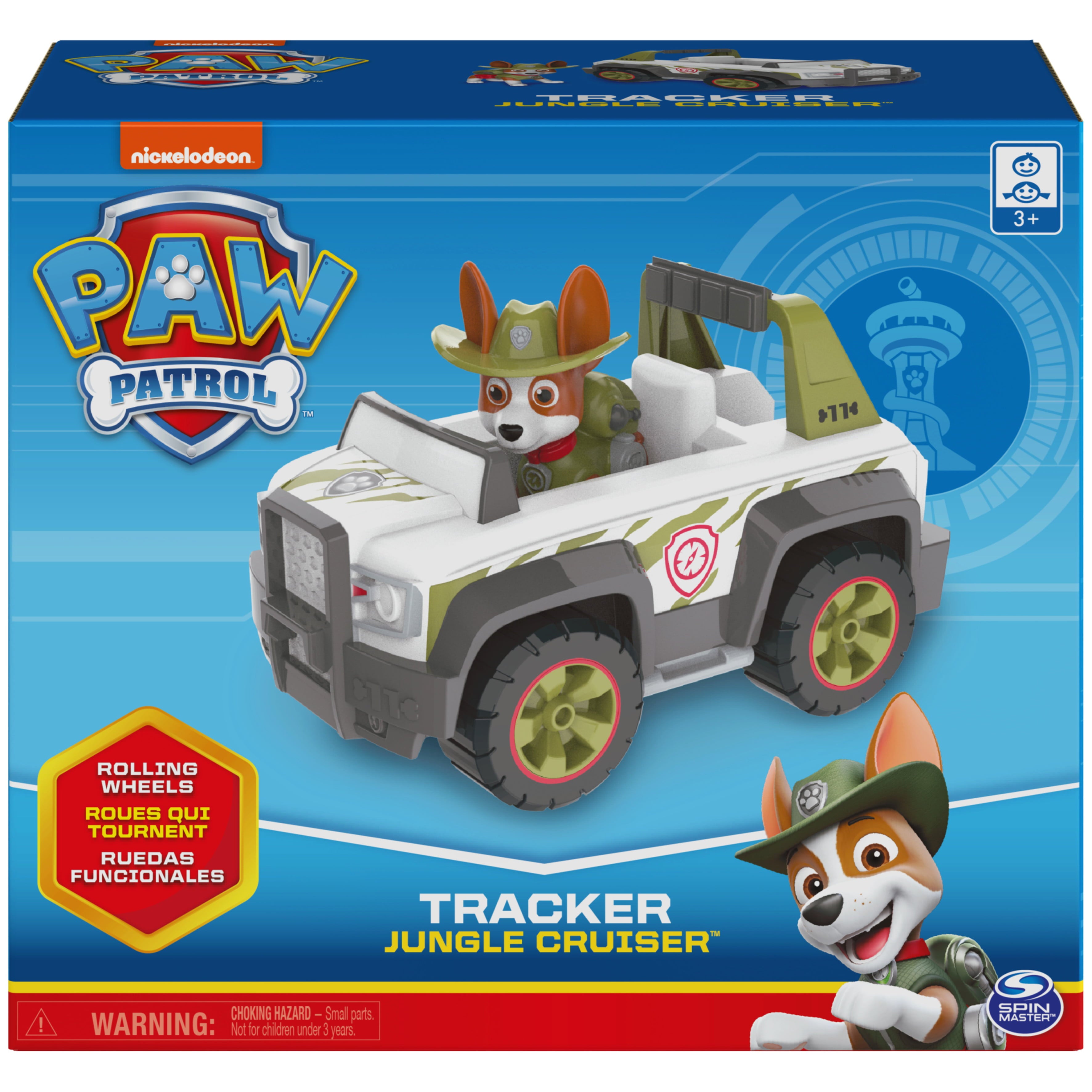 PAW Patrol, Tracker’s Jungle Cruiser Vehicle with Collectible Figure