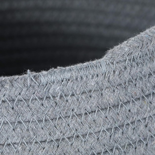 Midlee Rope Bowl Toy Basket Grey